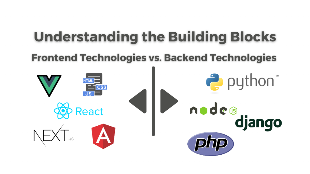 Frontend vs. Backend Technologies in a Tech Stack