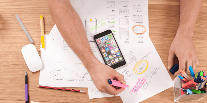 The Designing process by Mobile App Developers